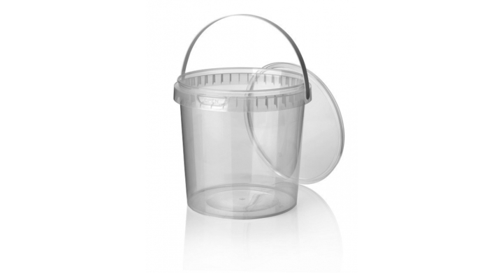 Pot 1000ml PP transp. diameter 133mm + deksel Ds 192stuks