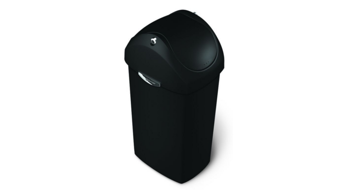 Simplehuman Swing, afvalbak, 40 liter, zwart, VB 007571