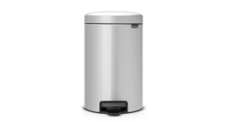 Brabantia, pedaalemmer, 12 liter, metallic grijs, VB 113680