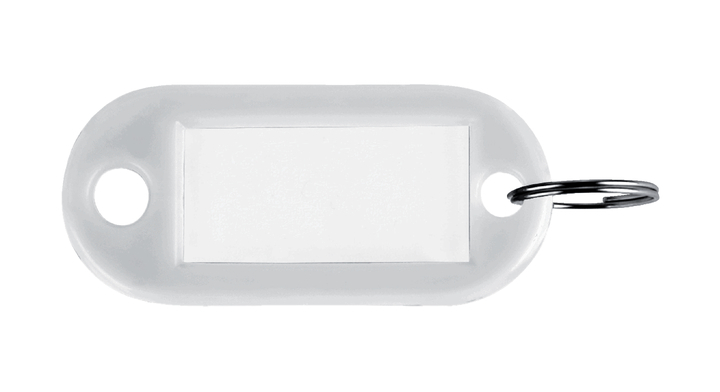 Sleutellabel pavo plastic wit(8008896)