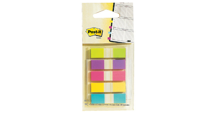 Indextabs 3m post-it 6835cb split flags ass