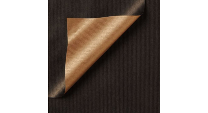 Cadeaupapier 50cmx100m Dessin 996 Zwart / Bronze Duo