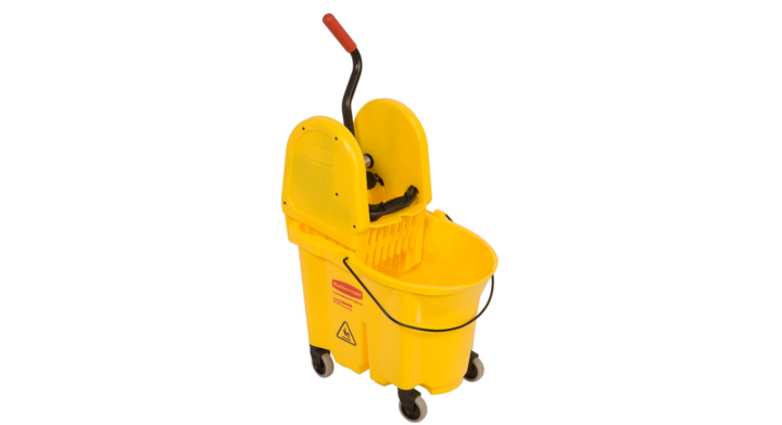 Rubbermaid Wavebrake, neerwaartse combopers, geel, VB 007577