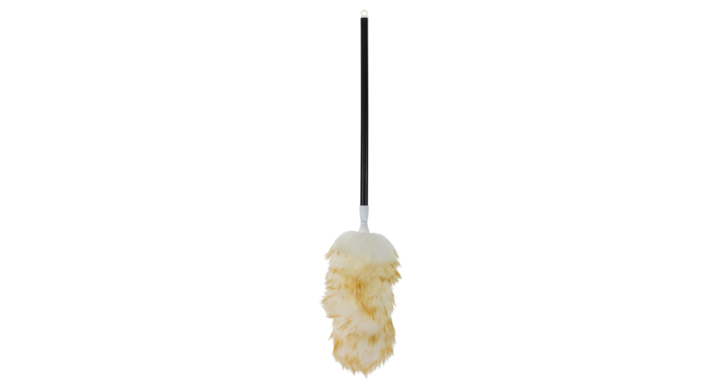 Cleaninq, lamswollen plumeau met telesteel, 80-110cm, wit, 374040 (1 stuk)