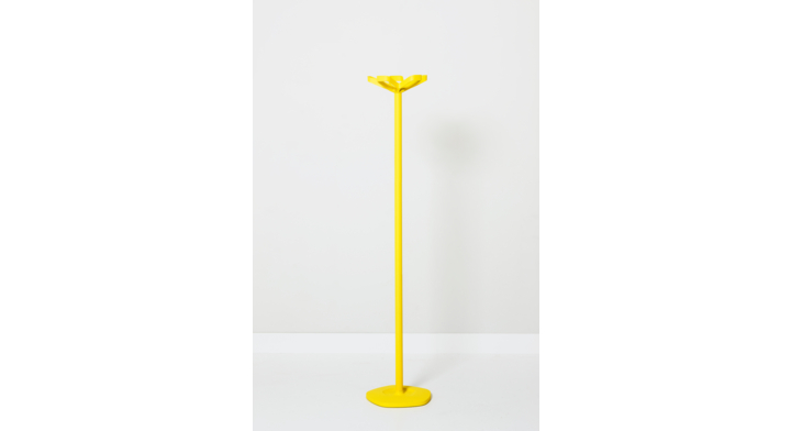 Kapstok Flower, 169x34cm. 10 ophangpunten. Kleur geel.