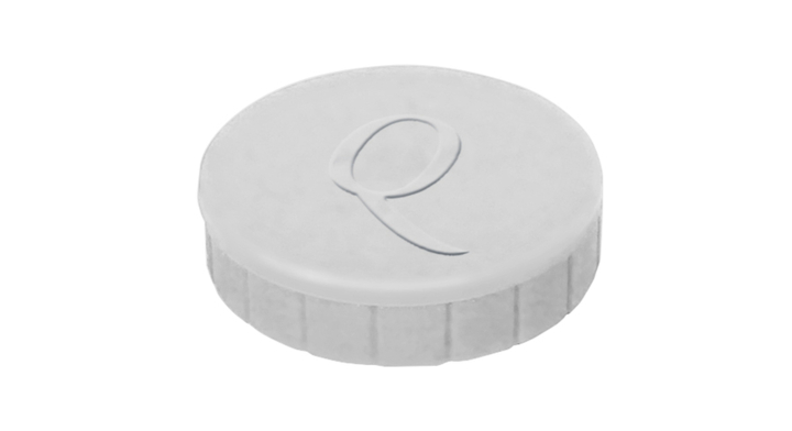 Magneet quantore 20mm 300gr wit(6162002.squ)