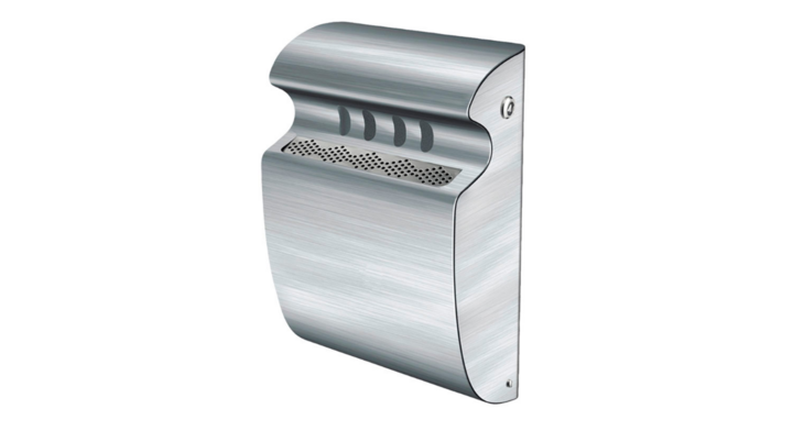 Robuuste wandasbak, mat RVS, VB 659999