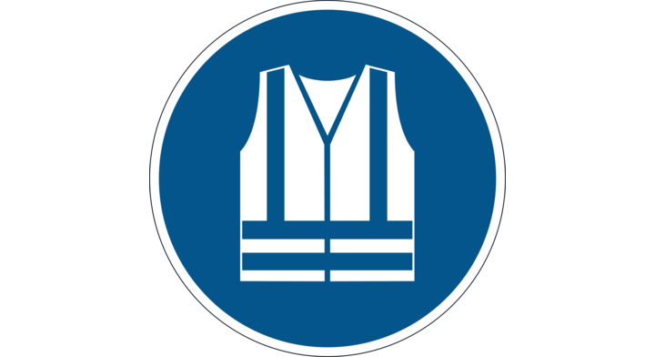 Durable, vloersticker 'gebruik veiligheidsvest' (1 stuk)