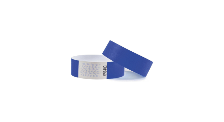 Polsband, Tyvek, blauw, 390002 (100 stuks)