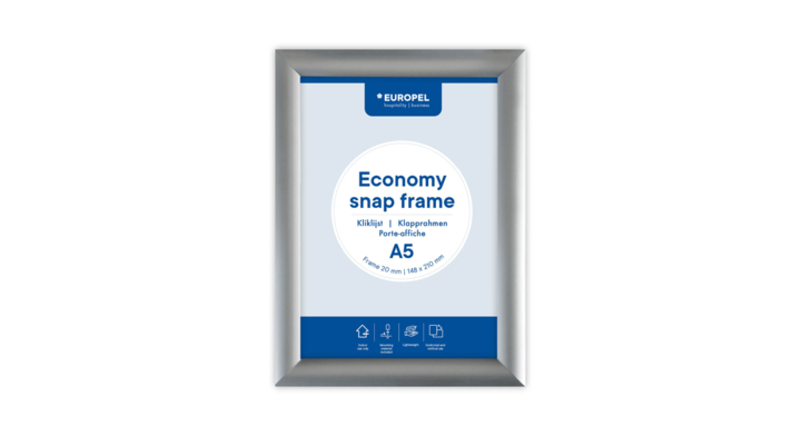 Kliklijst europel economy a5 zilver(355097)