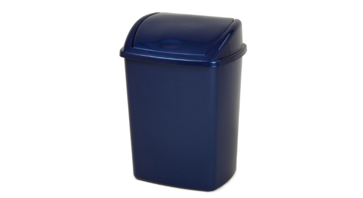 Afvalbak Met Swingdeksel | 26 Liter | Blauw | VB 028425