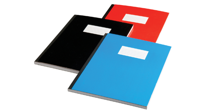 Schrift a4 harde kaft lijn 80v assorti(011447)