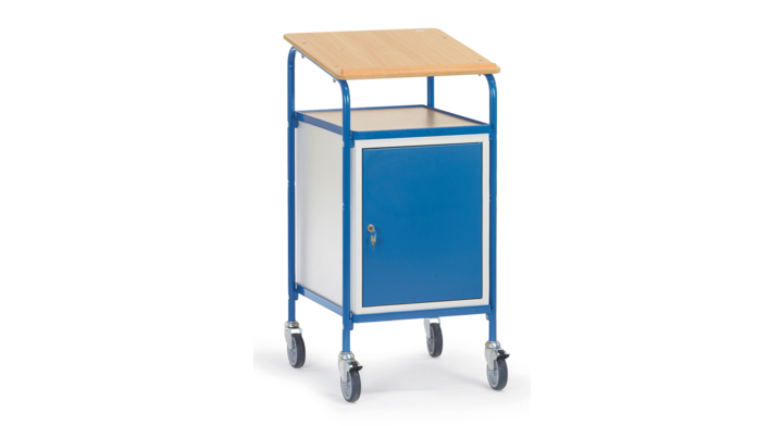Verrijdbare kast afsluitbaar, 500x600mm Draagverm. 100kg