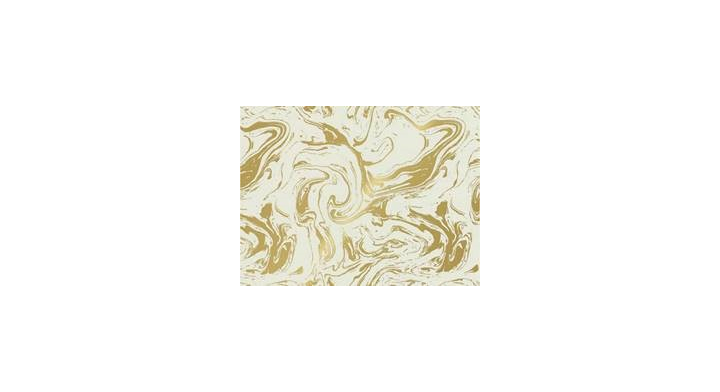 Cadeaupapier, 50cm x 200m, marble creme-gold