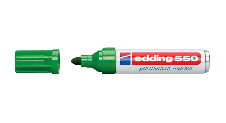 Viltstift edding 550 perm rond 3-4mm groen