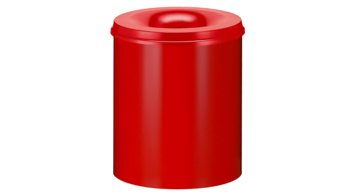 Metalen papierbak, vlamdovend, 80 liter, rood, VB 108000