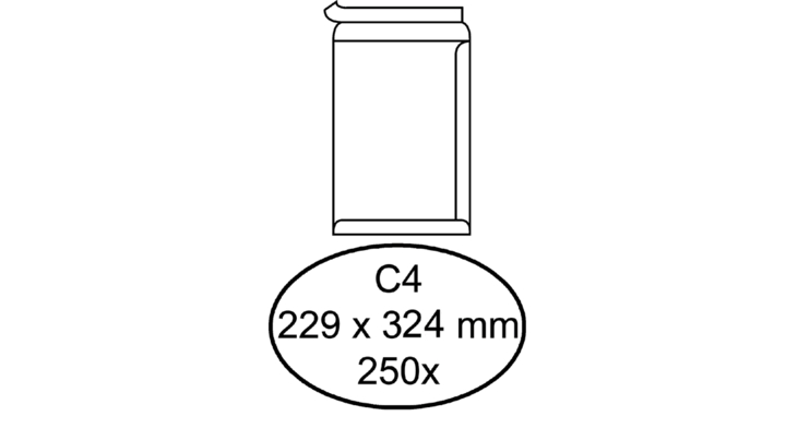 Envelop quantore akte c4 229x324 zk 120gr wit