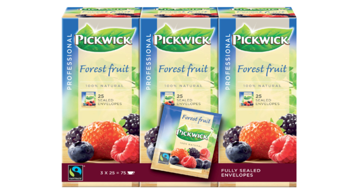 Pickwick Professional, thee, 1.5 gram, bosvruchten, 4016832 (25 stuks)