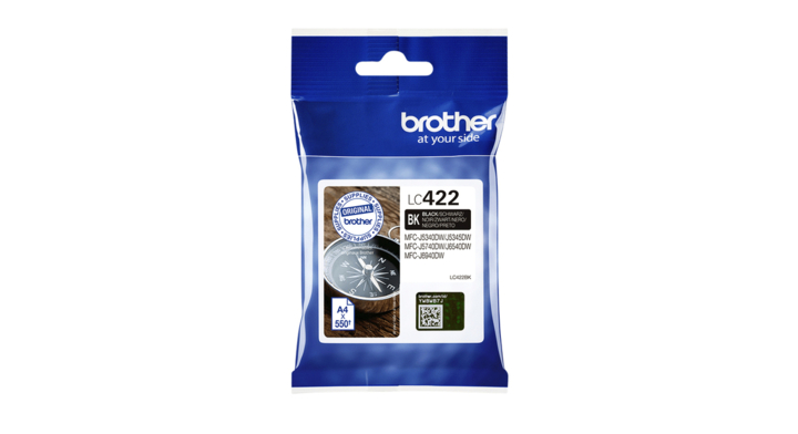 Inkcartridge brother lc-422bk zwart(lc422bk)
