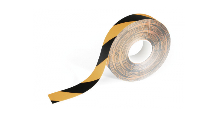 Durable, tweekleurige markeringssticker, geel/zwart (1 rol)