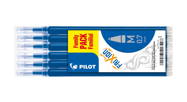 Rollerpenvulling pilot frixion blauw 0.35mm(bls-fr7-l-s6)