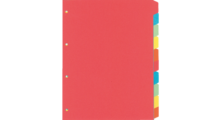 Tabblad kangaro pe410 a4 4r manilla kart ass 10dlg(pe410)