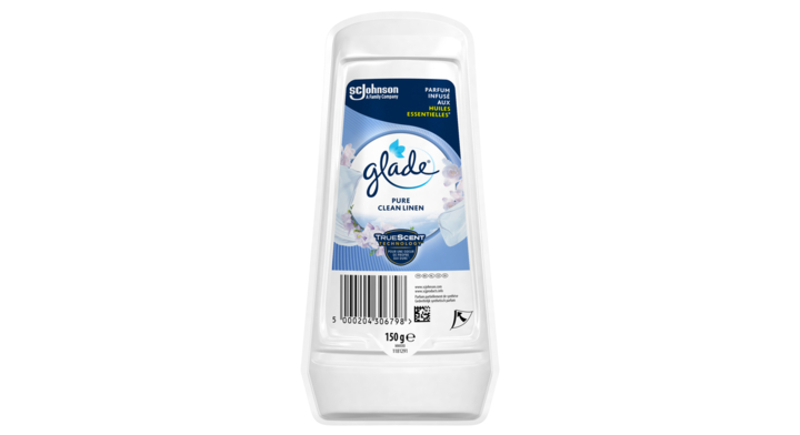 Glade | Luchtverfrisser Gel | 150g | Clean Linen | 359890 (1 stuk)