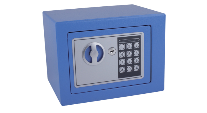Kluis pavo mini 230x170x170mm elektronisch blauw(8005826)