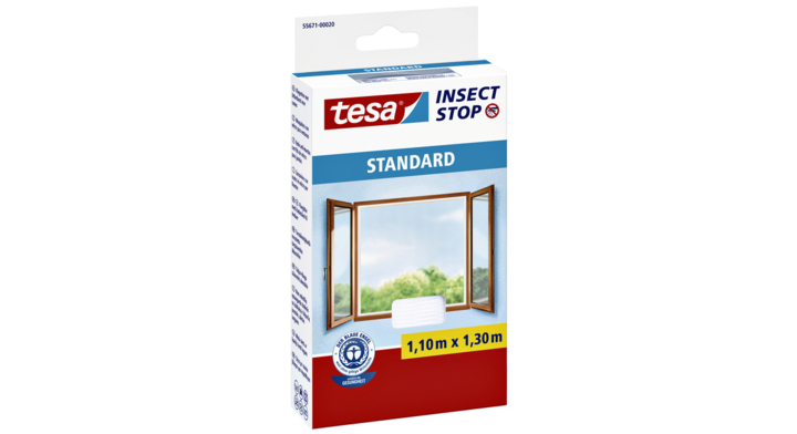 Vliegenhor tesa raam 55671 1.1x1.3m zwart(55671-00020-03)