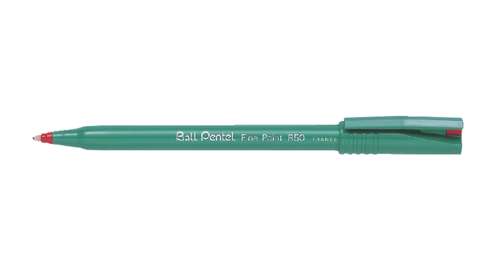 Rollerpen pentel r50 0.4mm rood
