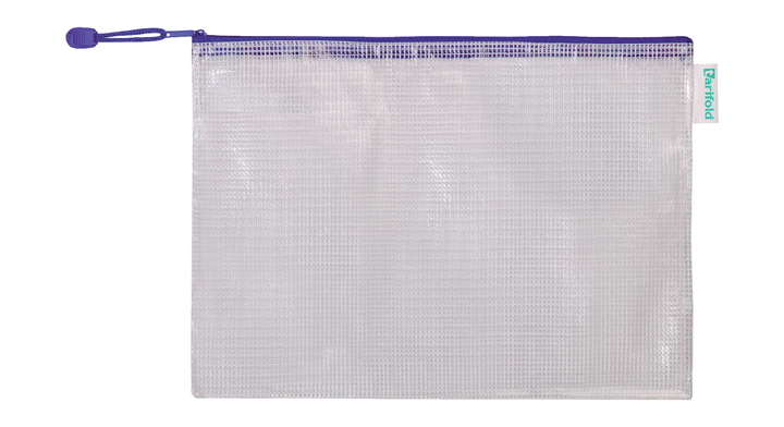 Opbergtas tarifold met rits a4 blauw(509001)