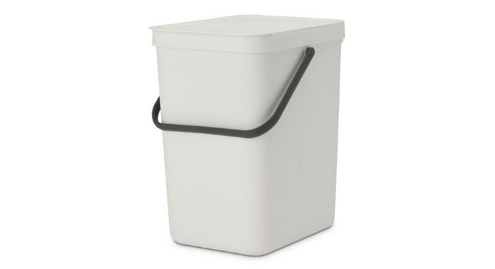 Brabantia, sort & go afvalemmer, 25 liter, lichtgrijs, VB 214400