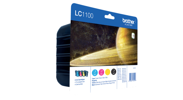 Inkcart brother lc-1100 valuepack zw bl rd gl(lc-1100valbp)
