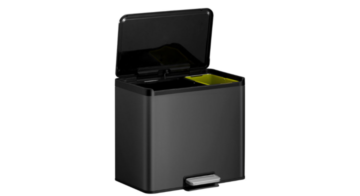 Essential EKO, pedaalemmer, 20+9 liter, zwart, VB 822829