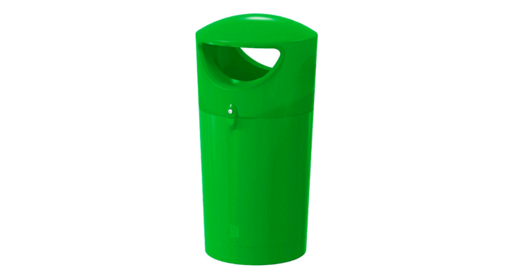 Metro Hooded, afvalbak, 100 liter, lime, VB 719228