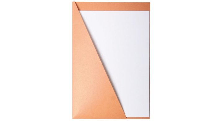 Driehoeksmap quantore 219x330 225gr chamois(8351500-12009)
