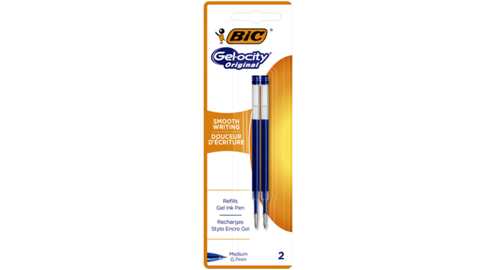 Gelschrijvervulling bic reaction blauw