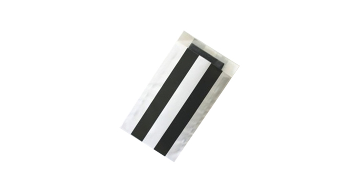 Zakjes 12x19cm 3226 Zwart/Wit Gestreept Ds/250