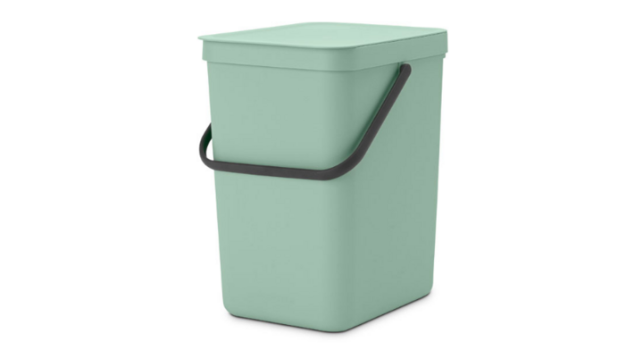 Brabantia, sort & go afvalemmer, 25 liter, jade, VB 212765
