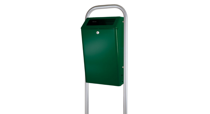 Buitenafvalbak, 50 liter, groen, VB 888000