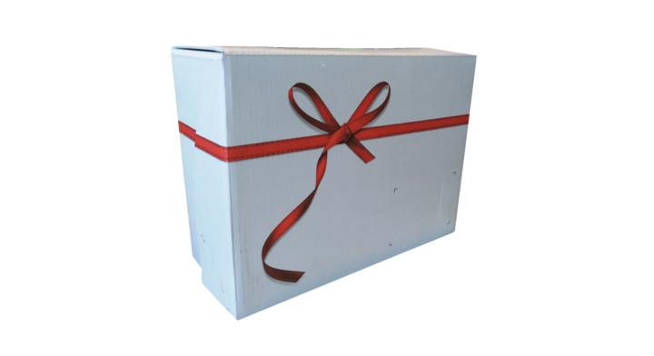 Gift box small  Colompac golfkarton 241x166x94mm Uni blauw