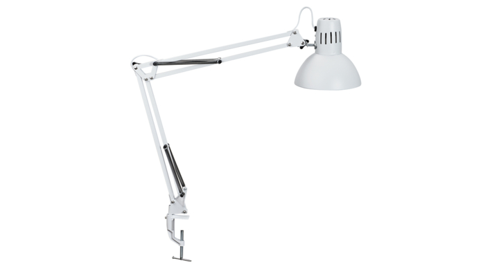 Bureaulamp maul study tafelklem excl.lamp e27 wit(8230502)