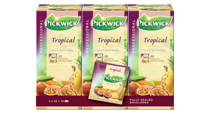 Pickwick Professional, thee, 1.5 gram, tropische vruchten, 4016836 (25 stuks)
