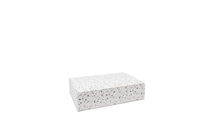 Confettidozen met plakstrip 46x34,5x11cmWit25st