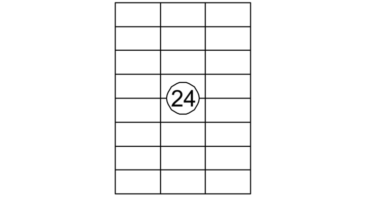 Etiket quantore 70x37mm 2400st