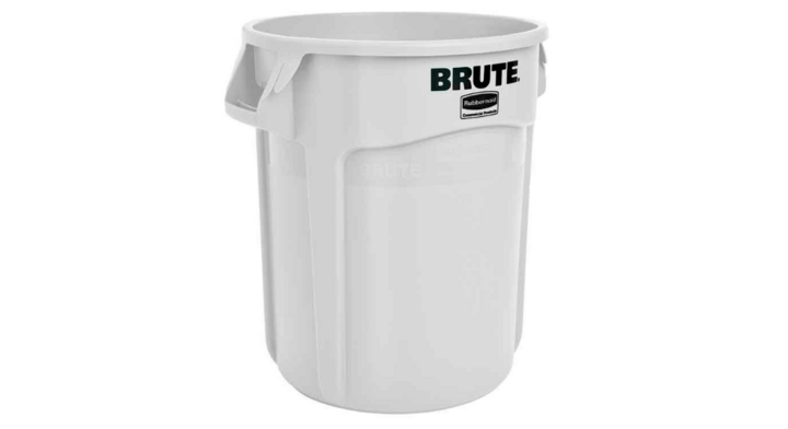 Rubbermaid Brute, ronde afvalbak, 76 liter, wit, VB 002620