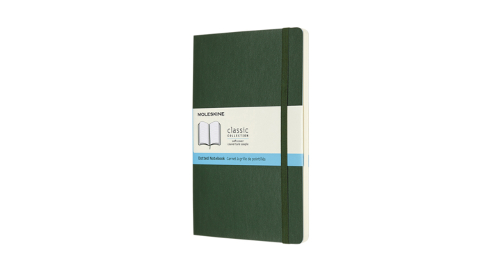 Notitieboek moleskine large 130x210 dots sc zw(qp619)