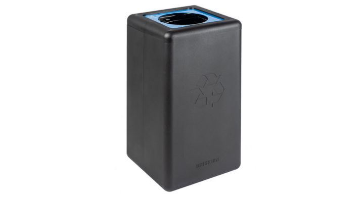 Brickbin, modulaire afvalscheidingsbak, 65 liter, zwart, VB 192465 | papier