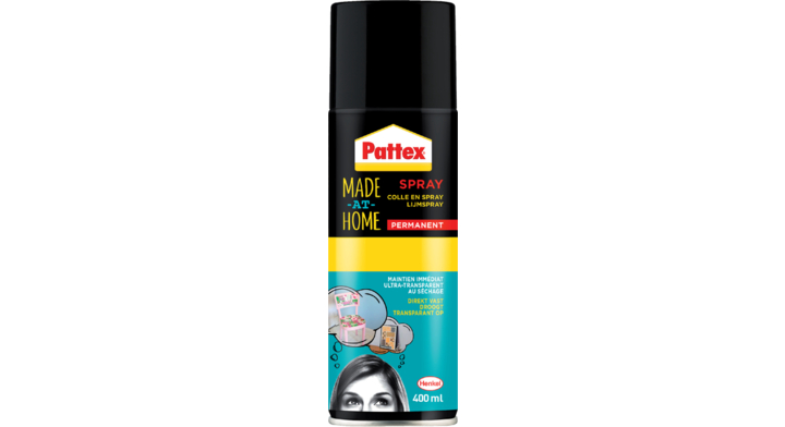 Lijm pattex power spray perm 400ml