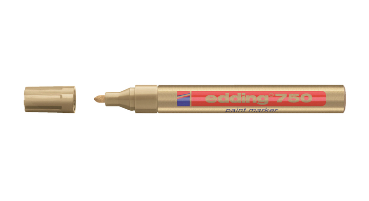 Viltstift edding 750 lak perm rond 2-4mm goud